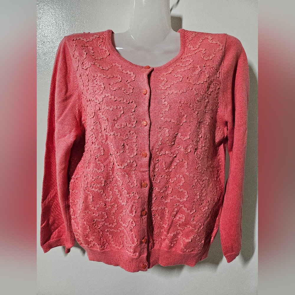 One of a kind Odille Anthropologie Button Up 3/4 sleeves Sweater sz M